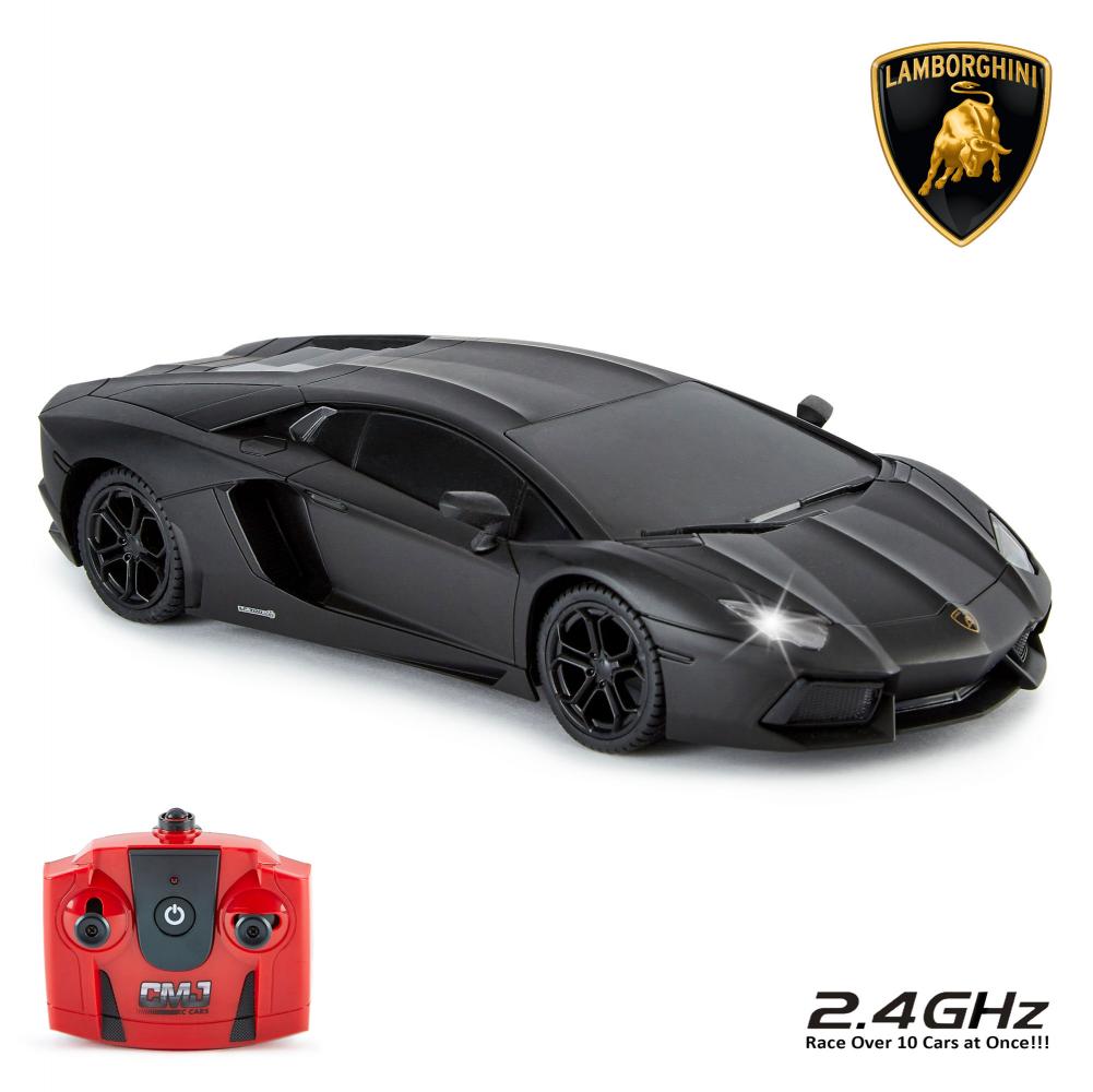 Lamborghini Aventador Radio Controlled Car 1:24 Scale Black - Shop Toys At Gift Moments - 1