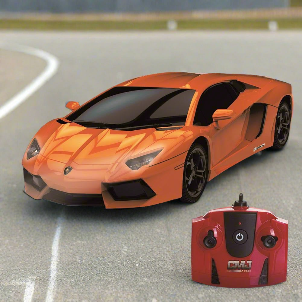 Lamborghini Aventador Radio Controlled Car 1:24 Scale Orange - Shop Toys At Gift Moments - 1