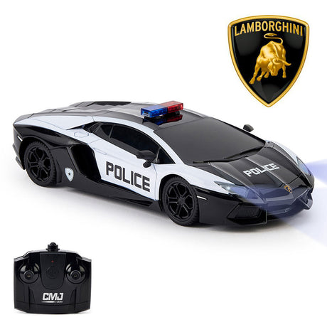 Lamborghini Aventador Radio Controlled Car 1:24 Scale Police: 1 - Toys By Gift Moments