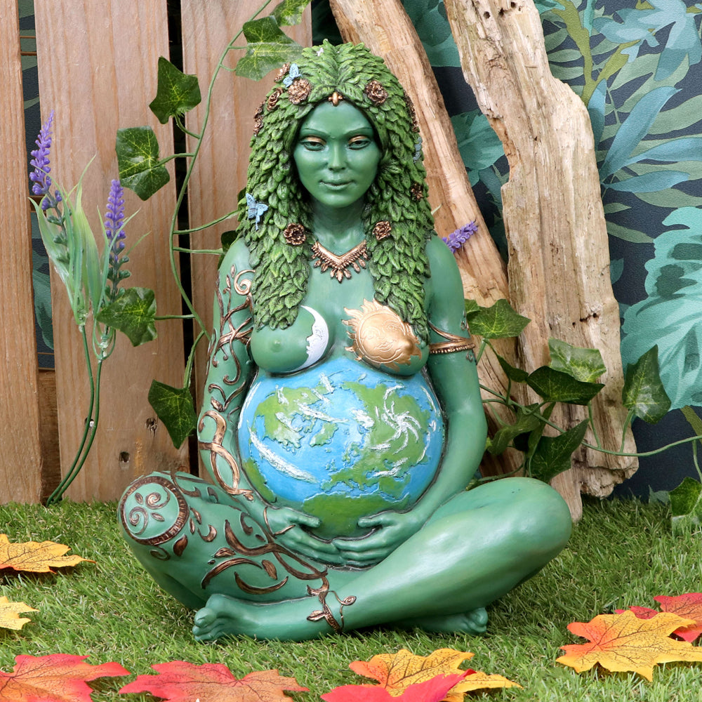 Large Ethereal Mother Earth Gaia Art Statue Painted Figurine: 1 - Figures & Collectables By NN Designs