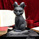 Large Pawzuph Horned Occult Cat Figurine: 1 - Figures & Collectables By NN Designs