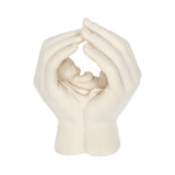 Large Shelter 17.5cm Baby in Cradled Hand Figurine: 5 - Figures & Collectables By Gift Moments