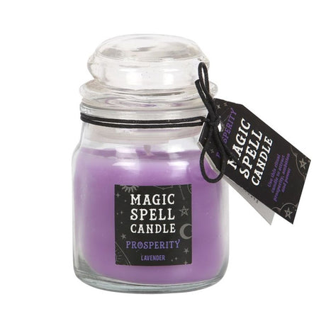 Lavender ’Prosperity’ Spell Candle Jar: 2 - Candles By Gift Moments