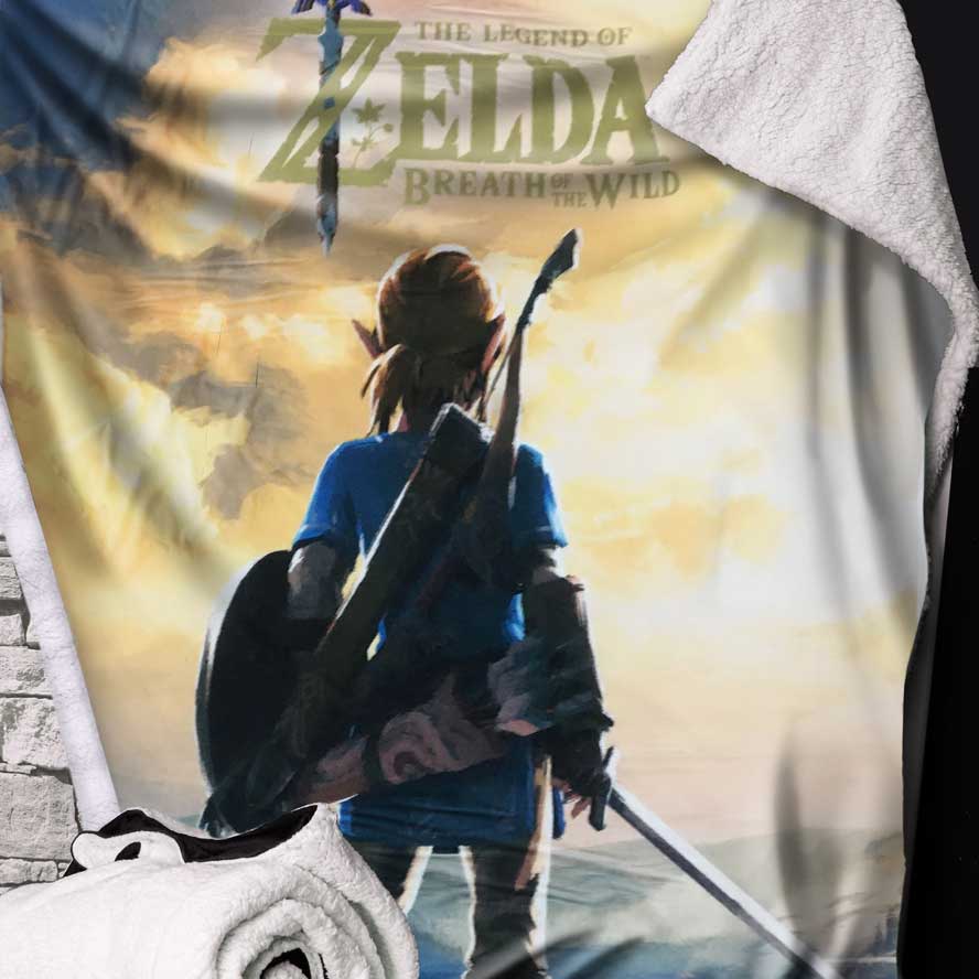 The Legend of Zelda Breath of the Wild Throw Blanket: 1 - Blankets By The Legend Of Zelda
