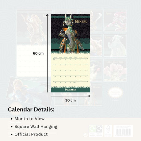 The Legend Of Zelda Square Calendar 2026: 5 - Calendars By The Legend Of Zelda