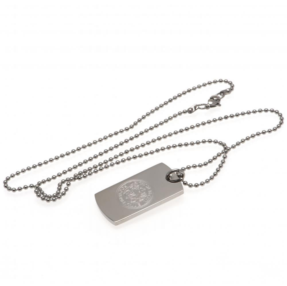 Leicester City FC Engraved Dog Tag & Chain: 3 - Jewellery By Leicester City