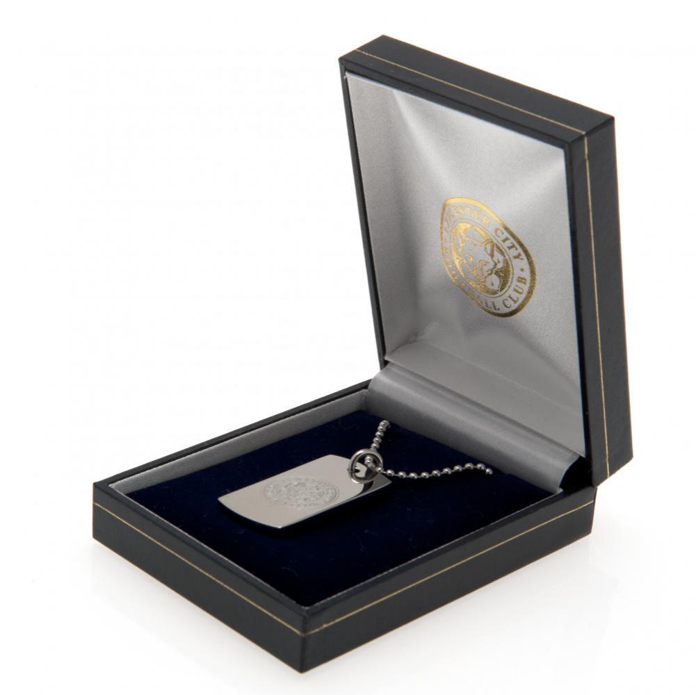 Leicester City FC Engraved Dog Tag & Chain: 1 - Jewellery By Leicester City