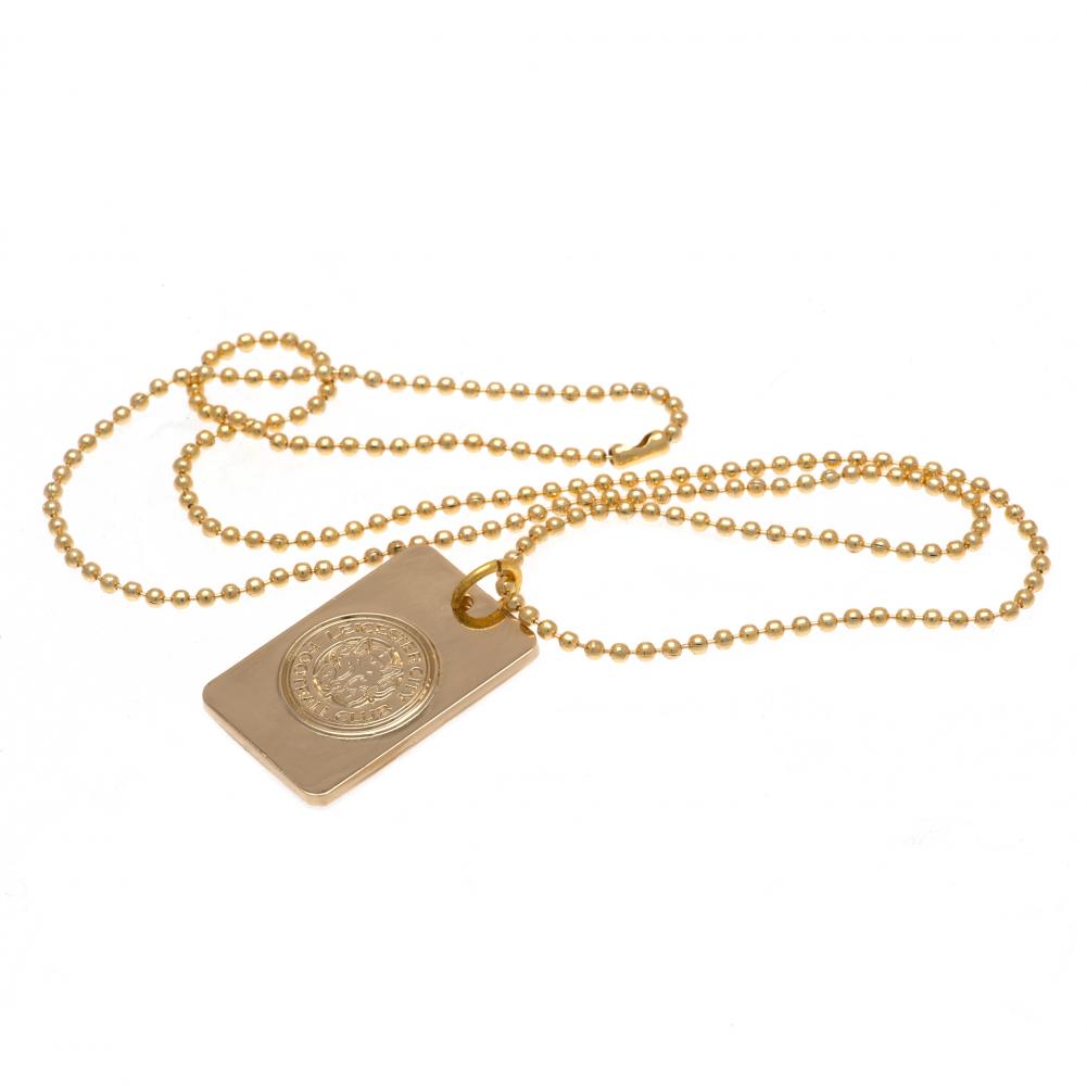 Leicester City FC Gold Plated Dog Tag & Chain - Shop Jewellery At Gift Moments - 3