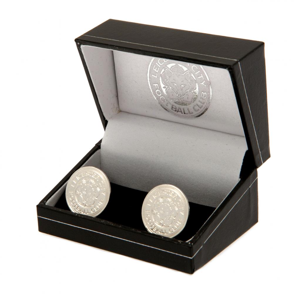 Leicester City FC Silver Plated Formed Cufflinks: 1 - Cufflinks & Tie Slides By Leicester City