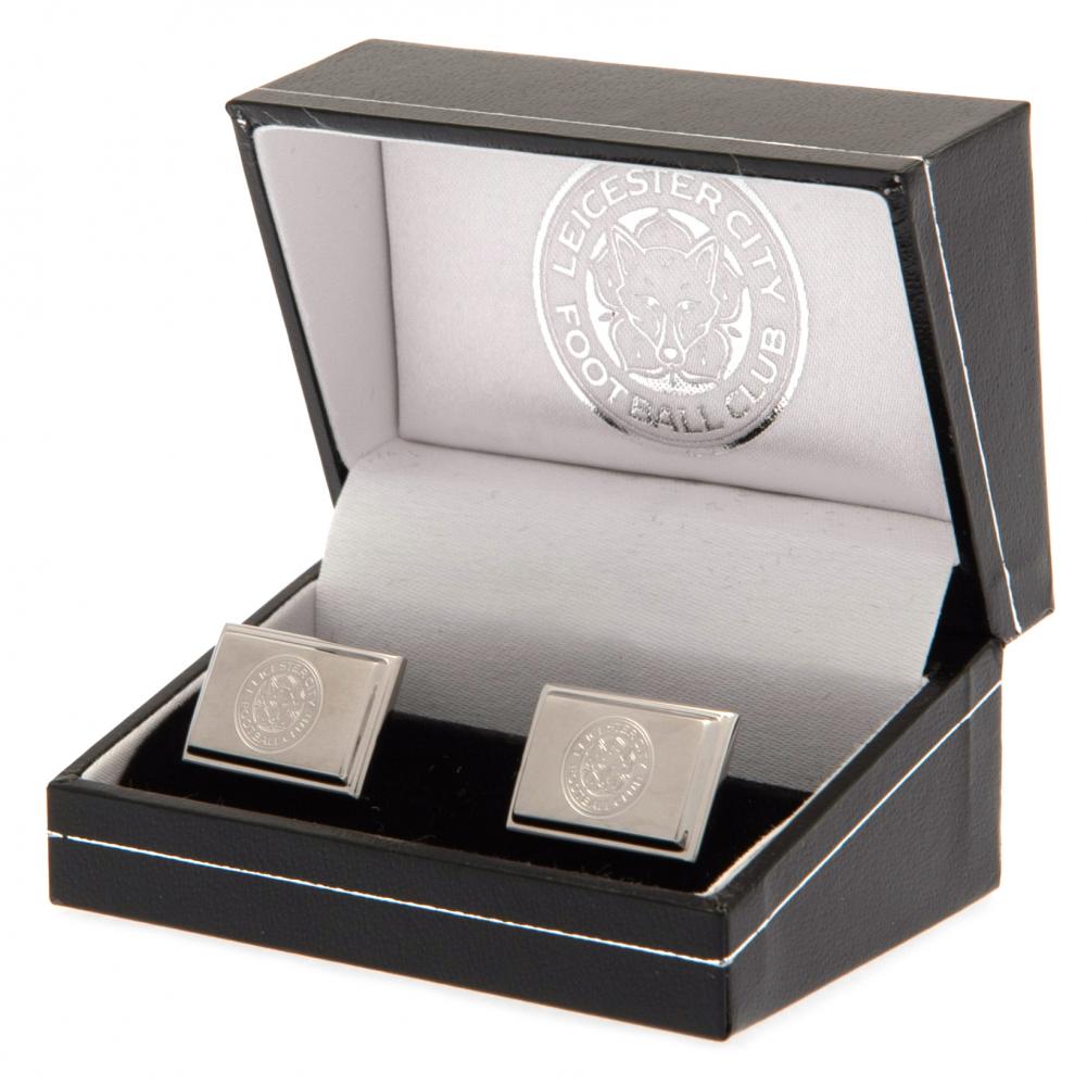 Leicester City FC Stainless Steel Cufflinks: 1 - Cufflinks & Tie Slides By Leicester City