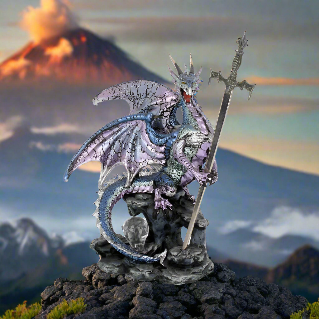 Lilac Purple Sword of the Dragon Gothic Fantasy Letter Opener: 1 - Letter Openers By Gift Moments
