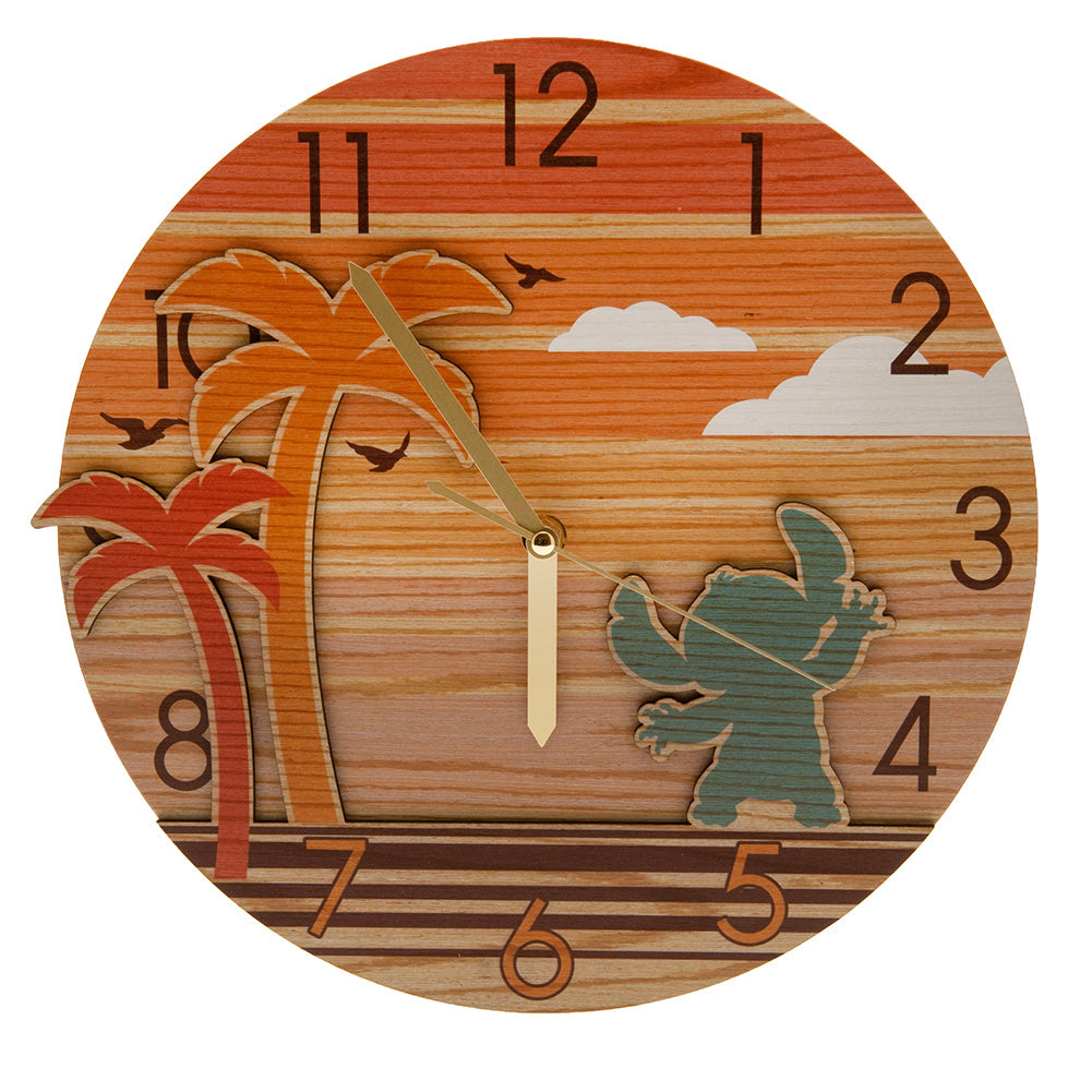 Lilo & Stitch Premium Wooden Wall Clock: 1 - Clocks By Lilo & Stitch