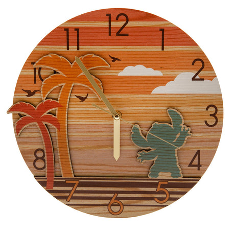 Lilo & Stitch Premium Wooden Wall Clock: 1 - Clocks By Lilo & Stitch