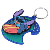 Lilo & Stitch Surfing Stitch PVC Keyring: 3 - Keyrings By Lilo & Stitch
