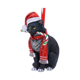 Lisa Parker Candy Cane Cat Hanging Ornament: 3 - Hanging Decorations By Lisa Parker