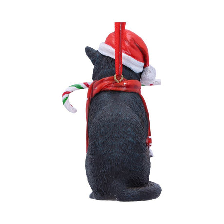 Lisa Parker Candy Cane Cat Hanging Ornament: 4 - Hanging Decorations By Lisa Parker