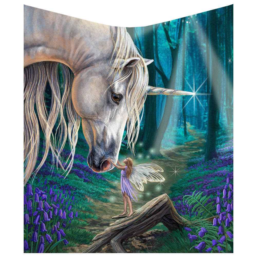 Lisa Parker Fairy Whispers Unicorn Throw Blanket: 2 Throws By Lisa Parker