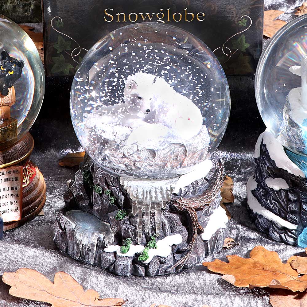 Lisa Parker Guardian of the North Wolf Snowglobe: 1 - Snow Globes By Lisa Parker