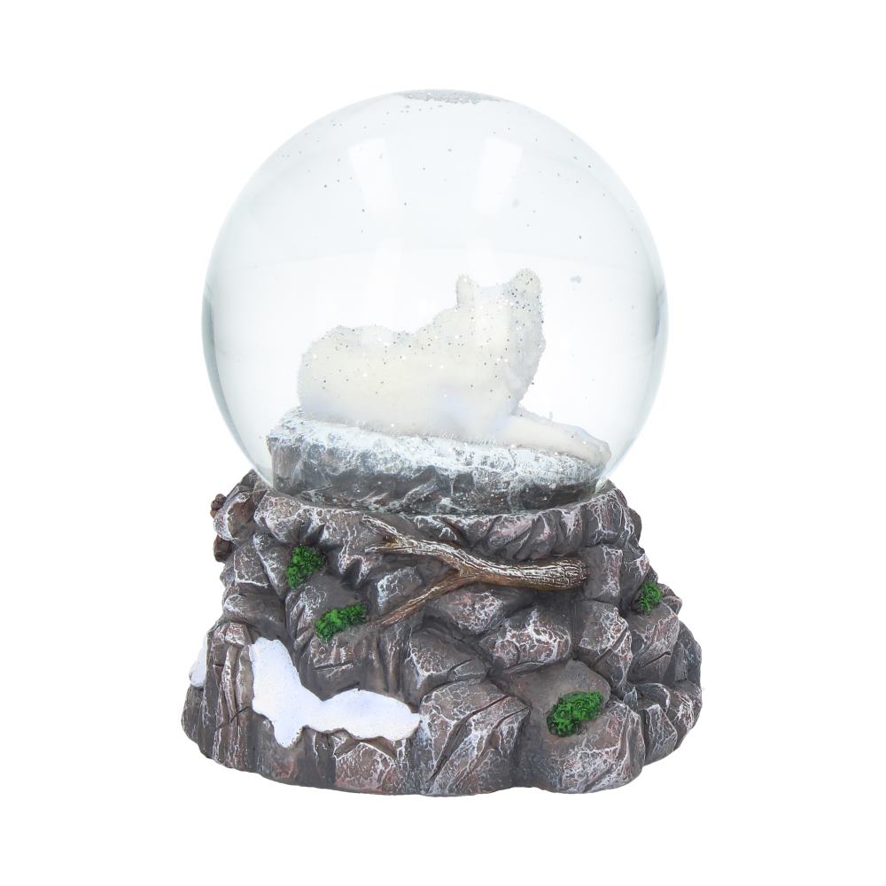 Lisa Parker Guardian of the North Wolf Snowglobe: 5 - Snow Globes By Lisa Parker