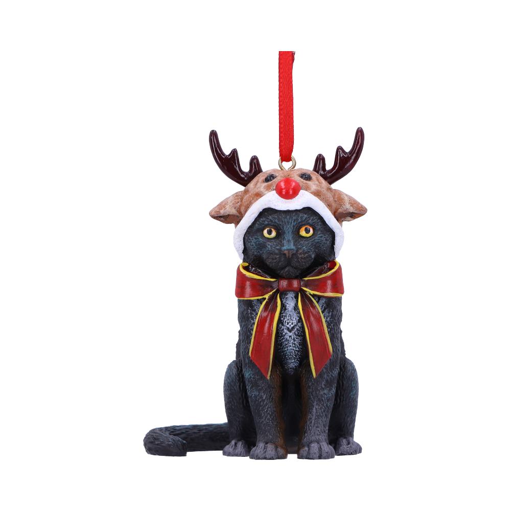 Lisa Parker Reindeer Cat Hanging Ornament: 2 - Hanging Decorations By Lisa Parker
