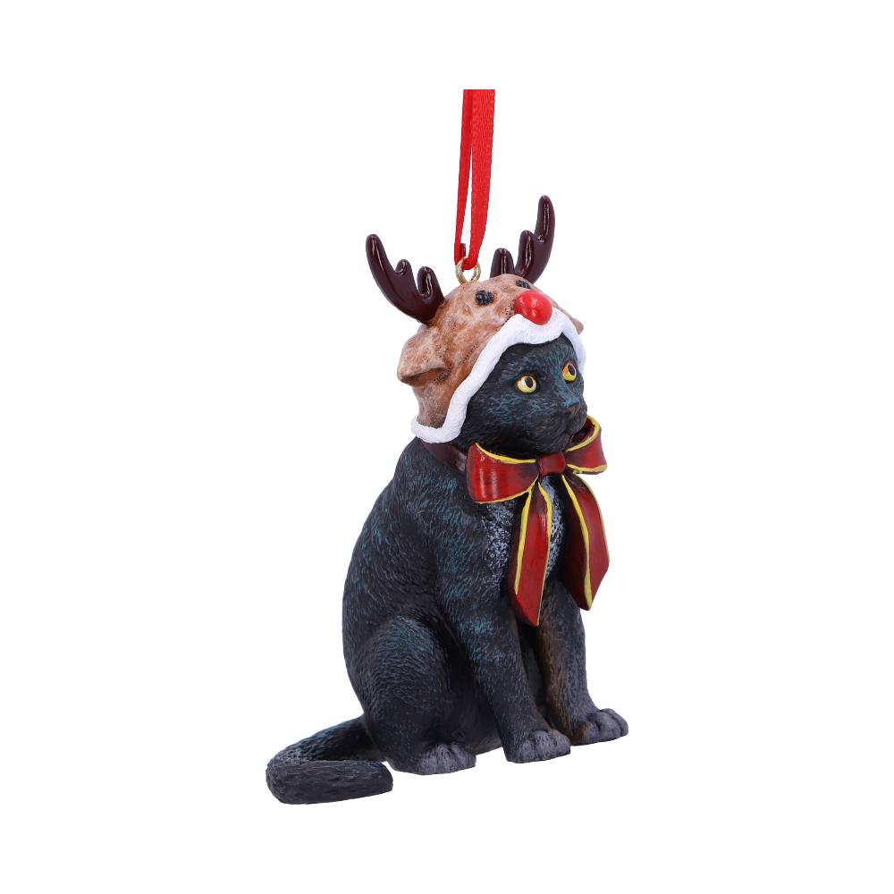 Lisa Parker Reindeer Cat Hanging Ornament: 5 - Hanging Decorations By Lisa Parker