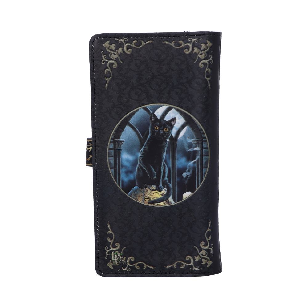 Lisa Parker Spirits of Salem Black Cat Skull Map Embossed Purse: 4 - Purses By Lisa Parker