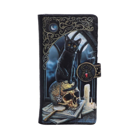 Lisa Parker Spirits of Salem Black Cat Skull Map Embossed Purse: 2 - Purses By Lisa Parker