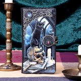 Lisa Parker Spirits of Salem Black Cat Skull Map Embossed Purse: 1 - Purses By Lisa Parker
