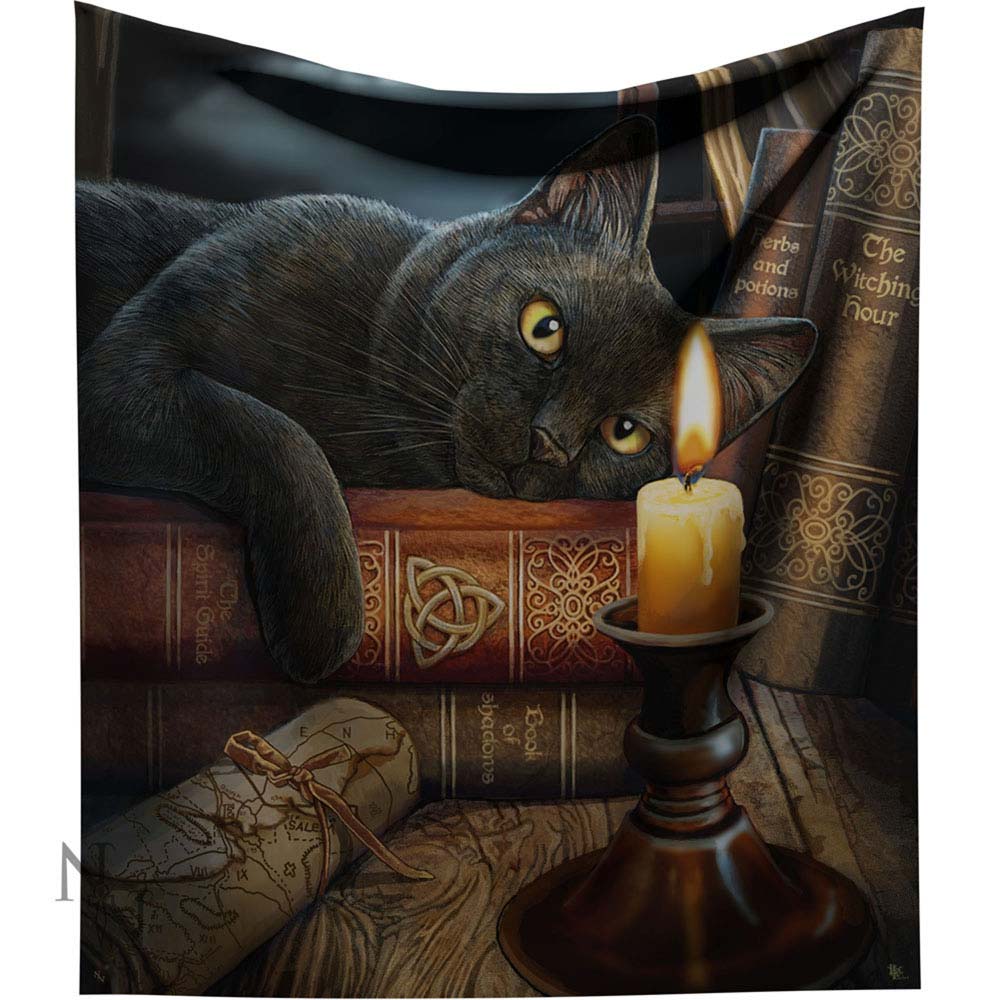 Lisa Parker Witching Hour Throw Witch Cat Blanket: 2 - Throws By Lisa Parker