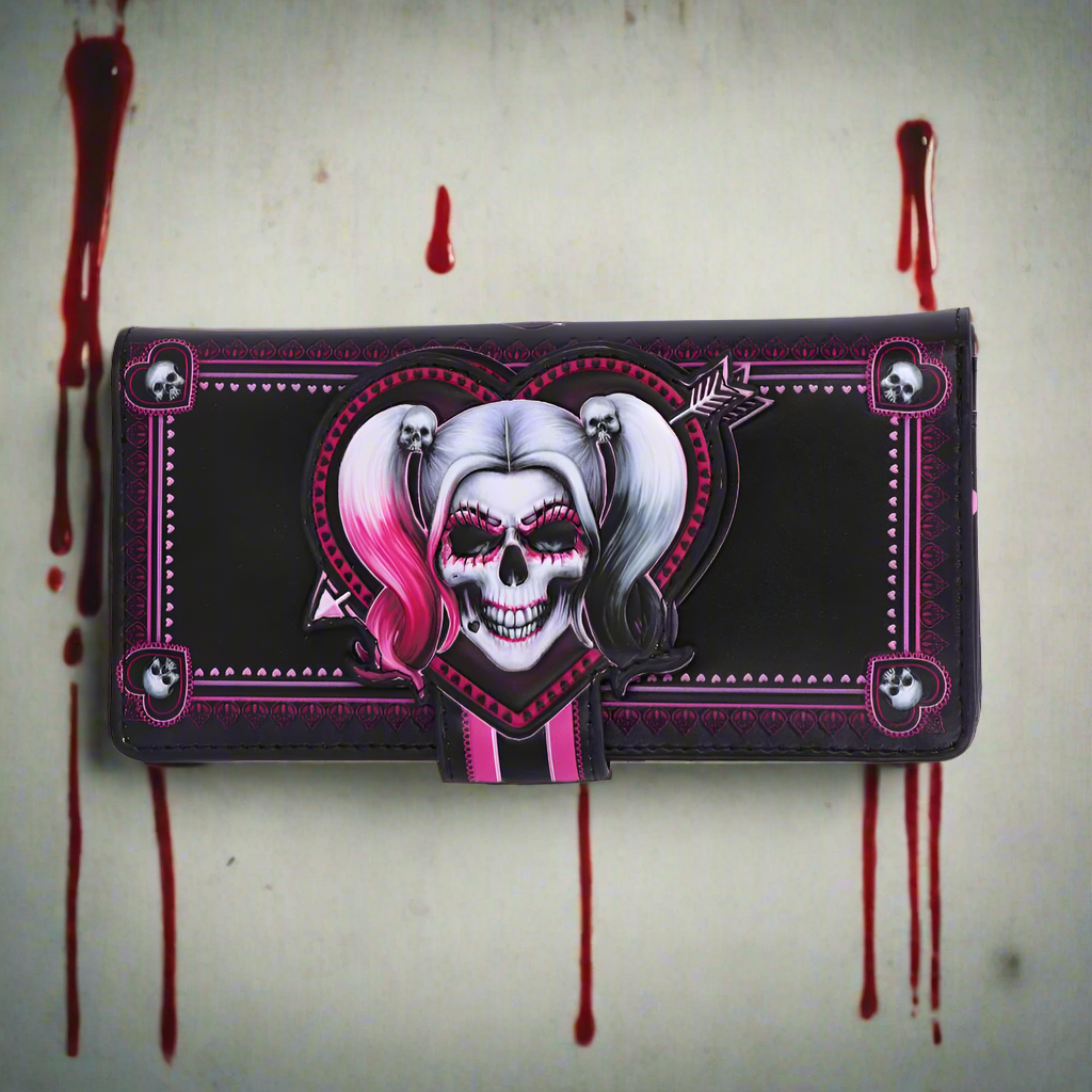 Little Monster Embossed Purse 18.5cm: 1 - Purses By NN Designs