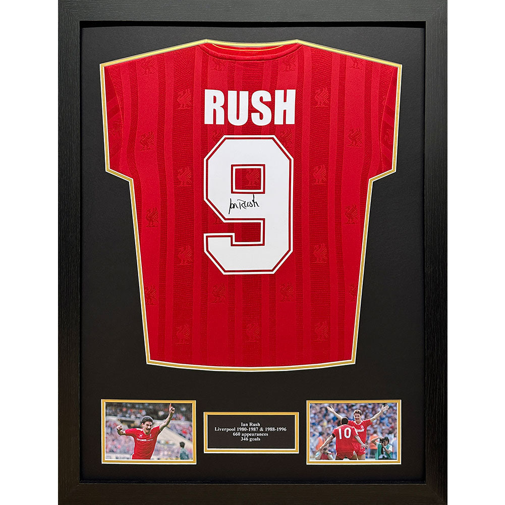 Liverpool FC 1986 Rush Signed Shirt (Framed): 1 - Signed Memorabilia By Liverpool