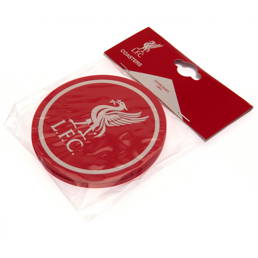 Liverpool FC 2pk Coaster Set: 3 - Coasters By Liverpool