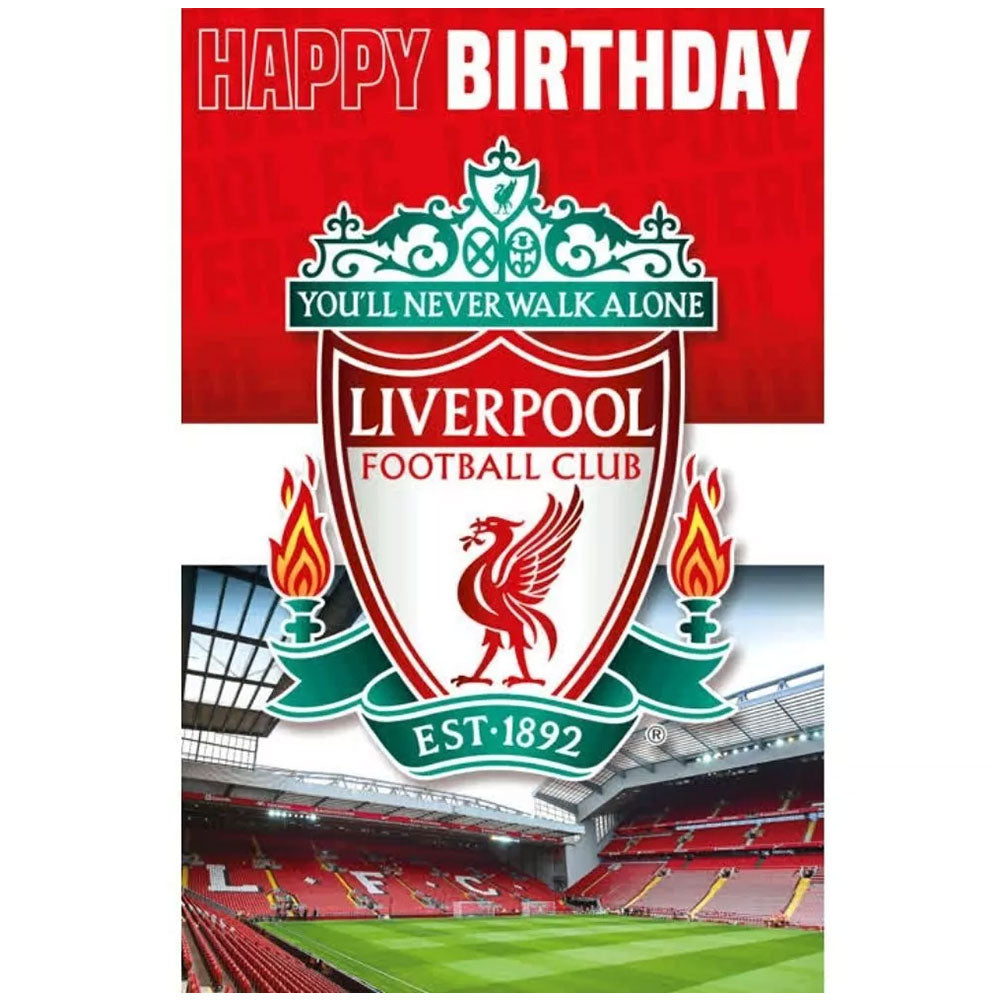 Liverpool FC 3D Lenticular Birthday Card: 2 - Greeting Cards By Liverpool
