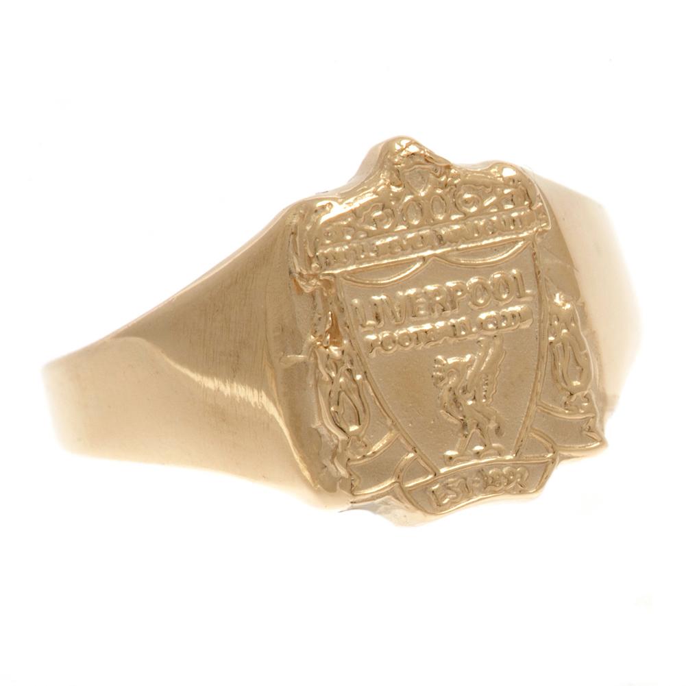 Liverpool FC 9ct Gold Crest Ring Medium: 2 - Jewellery By Liverpool