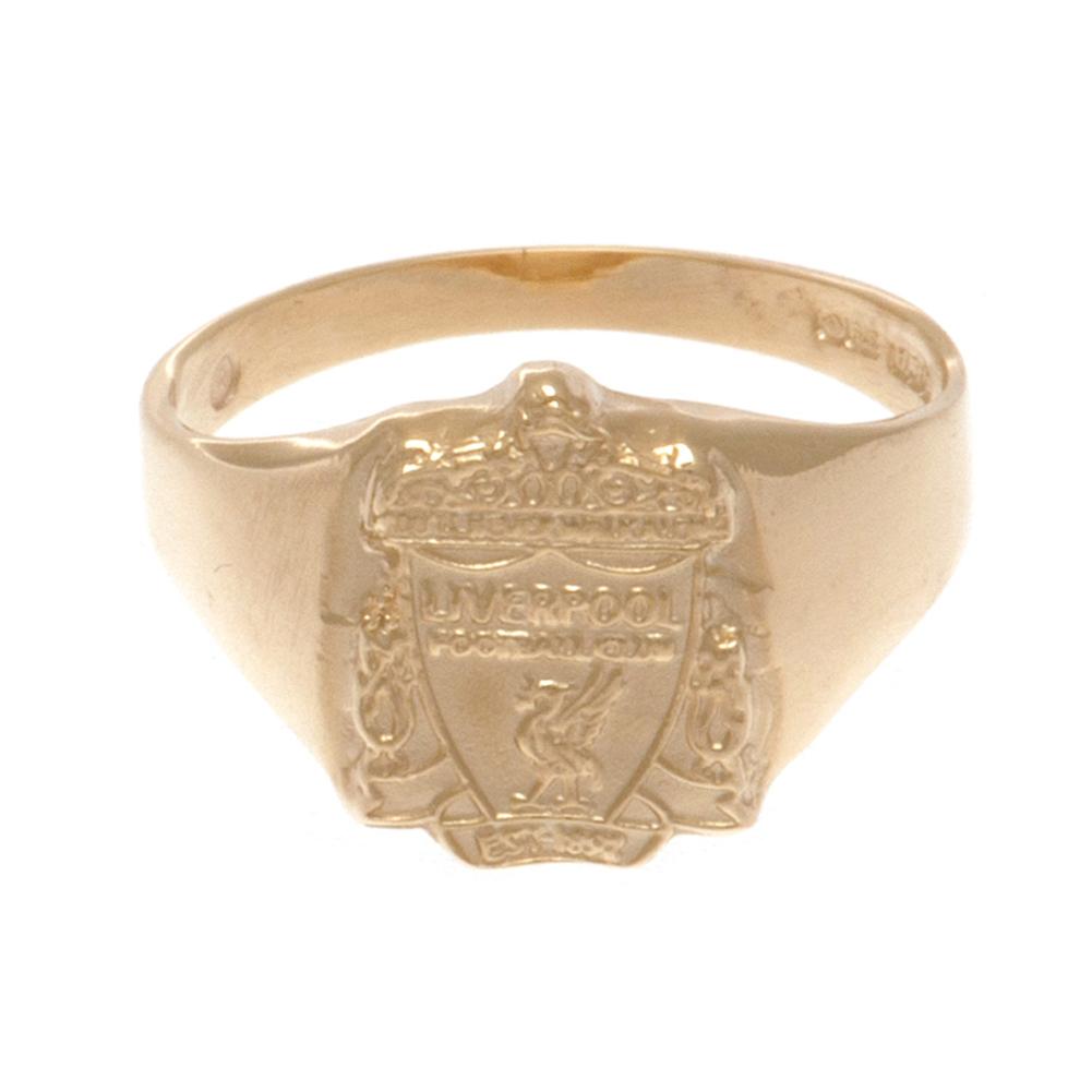 Liverpool FC 9ct Gold Crest Ring Medium: 3 - Jewellery By Liverpool