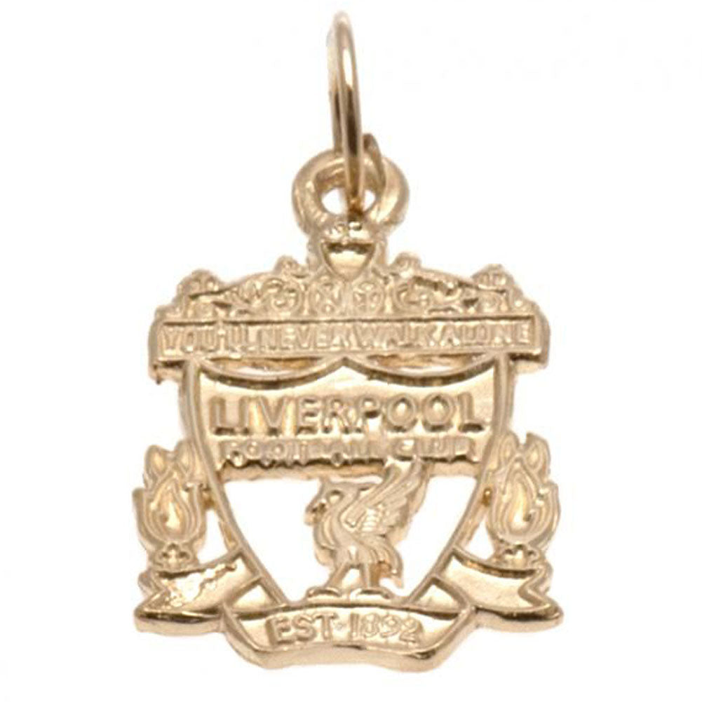 Liverpool FC 9ct Gold Pendant Crest Medium: 2 - Jewellery By Liverpool