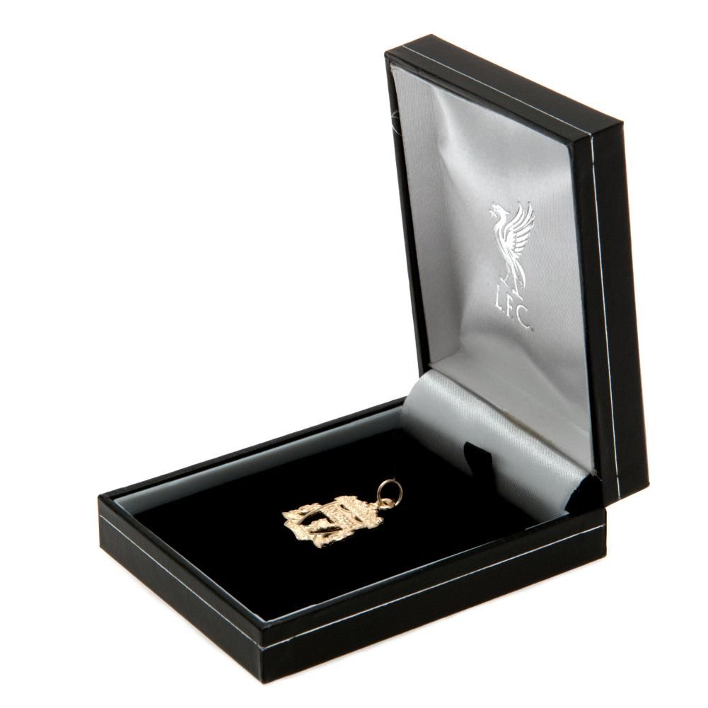 Liverpool FC 9ct Gold Pendant Crest Medium: 4 - Jewellery By Liverpool
