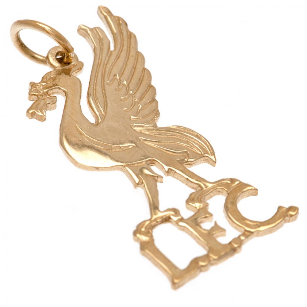Liverpool FC 9ct Gold Pendant Liverbird Medium: 1 - Jewellery By Liverpool