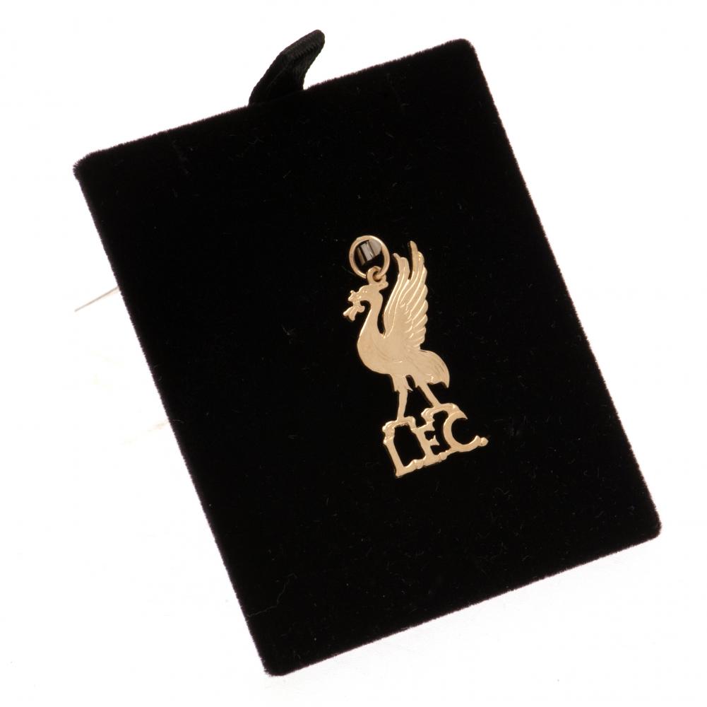 Liverpool FC 9ct Gold Pendant Liverbird Medium: 3 - Jewellery By Liverpool