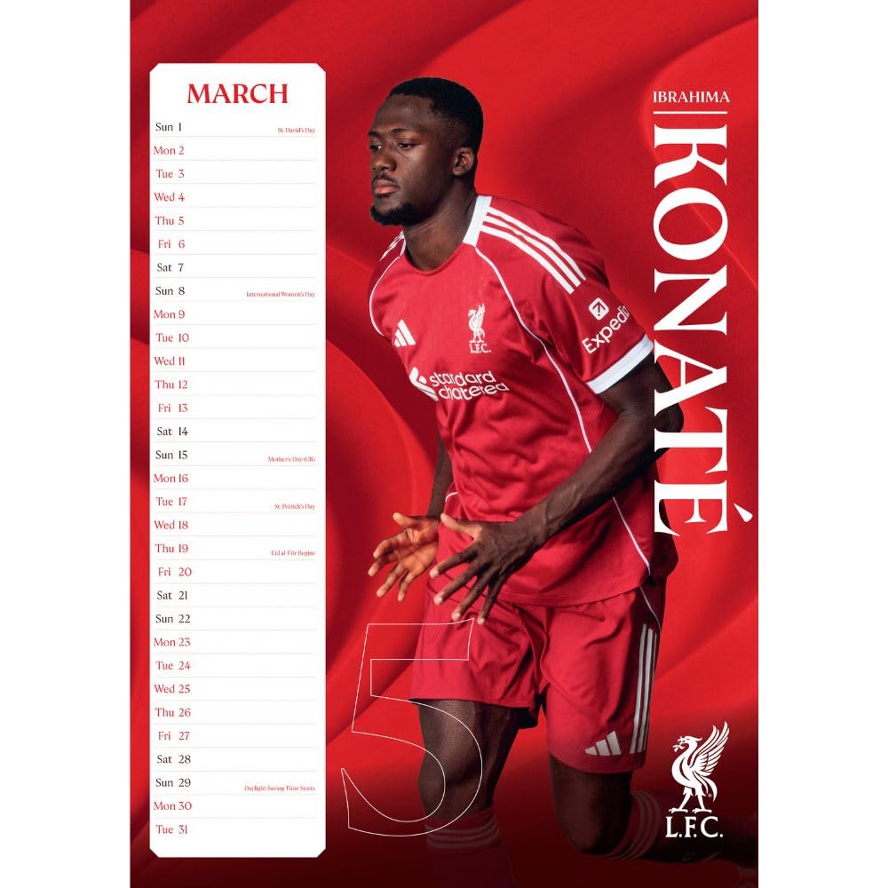 Liverpool FC A3 Calendar 2026: 2 - Calendars By Liverpool