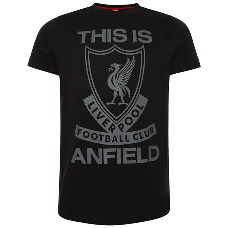 Liverpool FC This Is Anfield T Shirt Mens Black M: 1 - T-Shirts By Liverpool