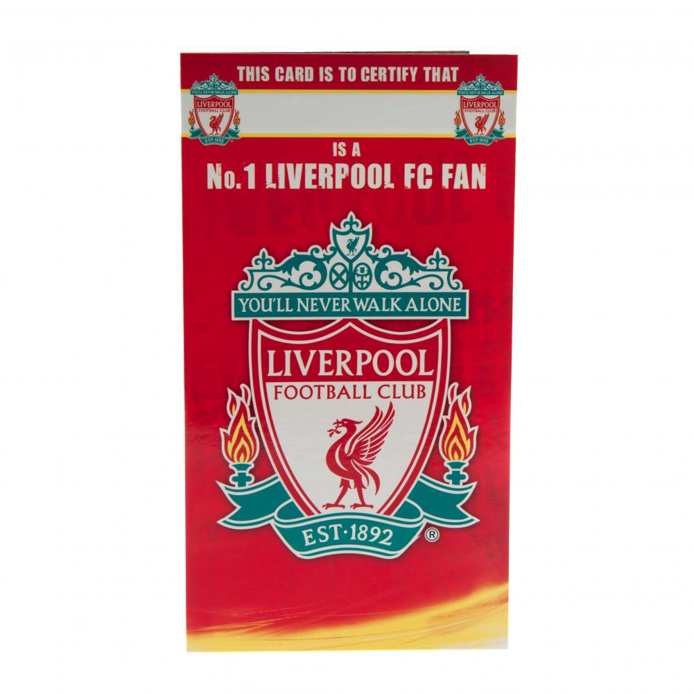Liverpool FC No. 1 Fan Birthday Card: 4 - Greeting Cards By Liverpool