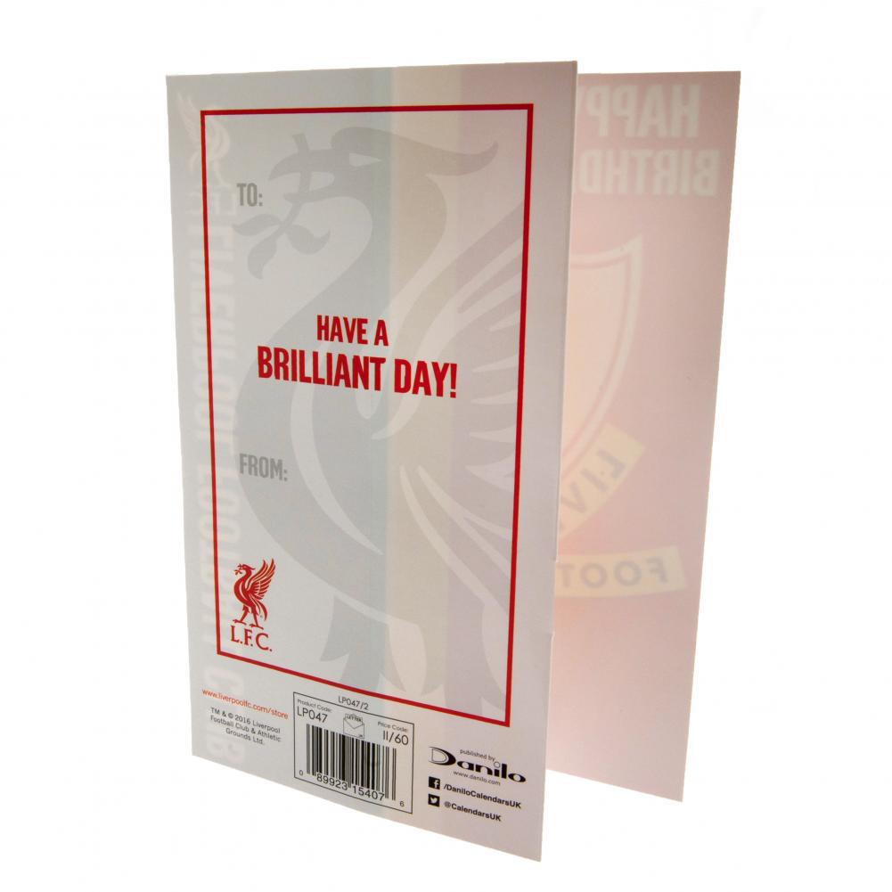 Liverpool FC Liverbird Birthday Card: 3 - Greeting Cards By Liverpool