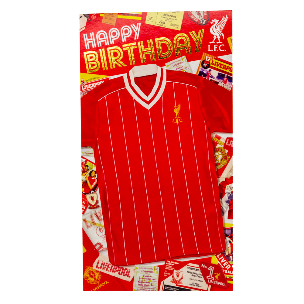 Liverpool FC Retro Shirt Birthday Card: 4 - Greeting Cards By Liverpool
