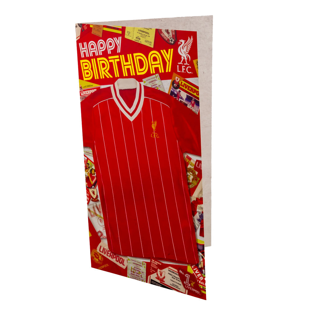 Liverpool FC Retro Shirt Birthday Card: 2 - Greeting Cards By Liverpool