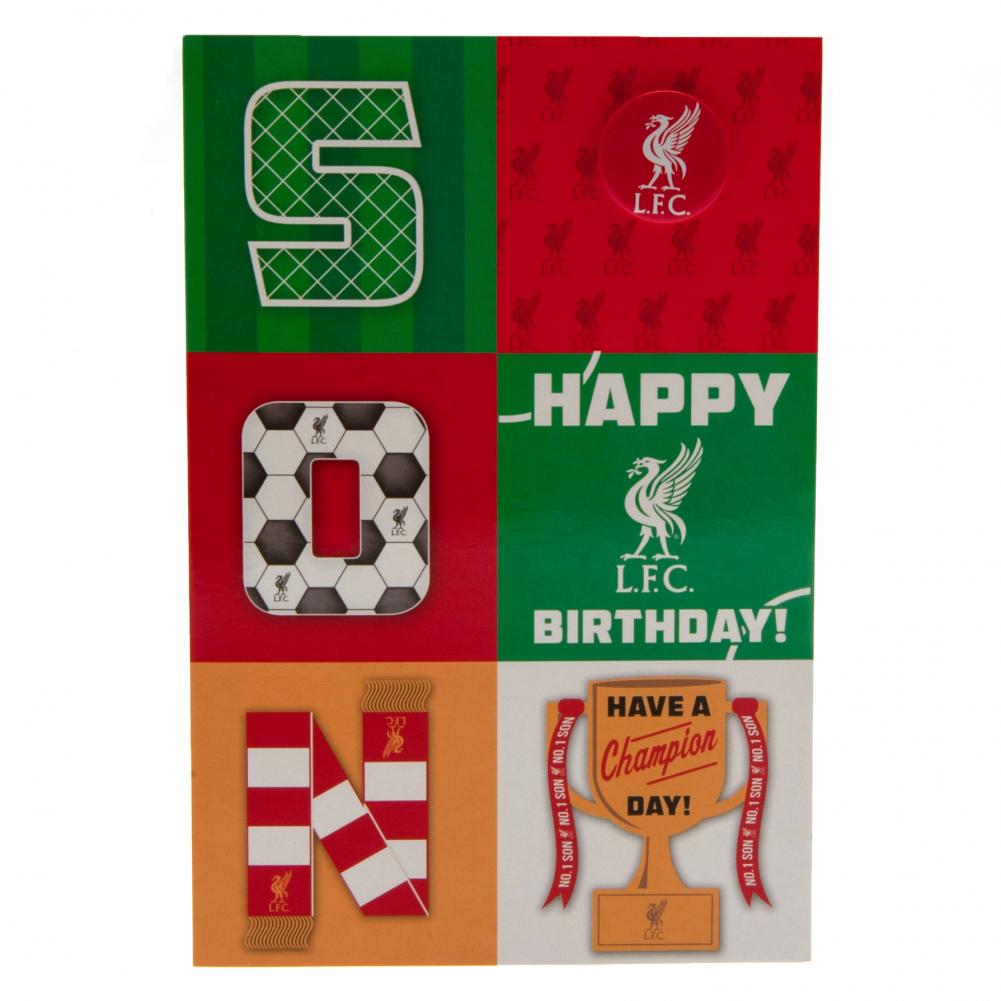 Liverpool FC Son Birthday Card: 4 - Greeting Cards By Liverpool