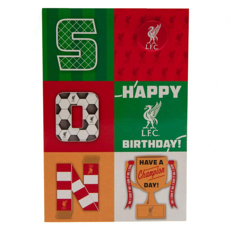 Liverpool FC Son Birthday Card: 4 - Greeting Cards By Liverpool
