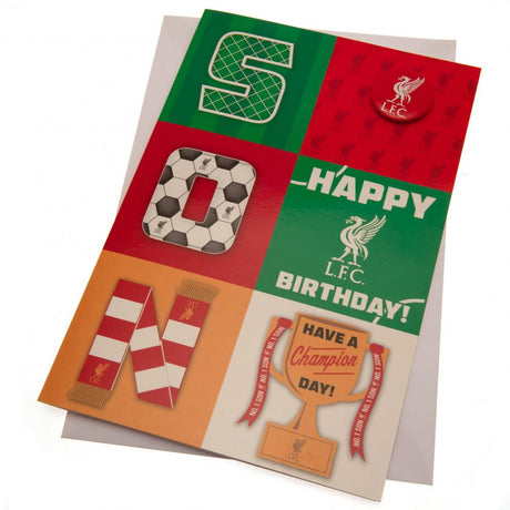 Liverpool FC Son Birthday Card: 1 - Greeting Cards By Liverpool