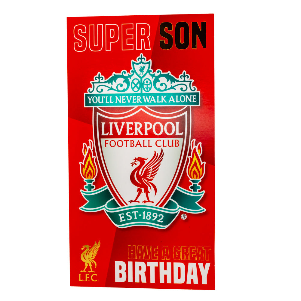 Liverpool FC Super Son Birthday Card: 4 - Greeting Cards By Liverpool
