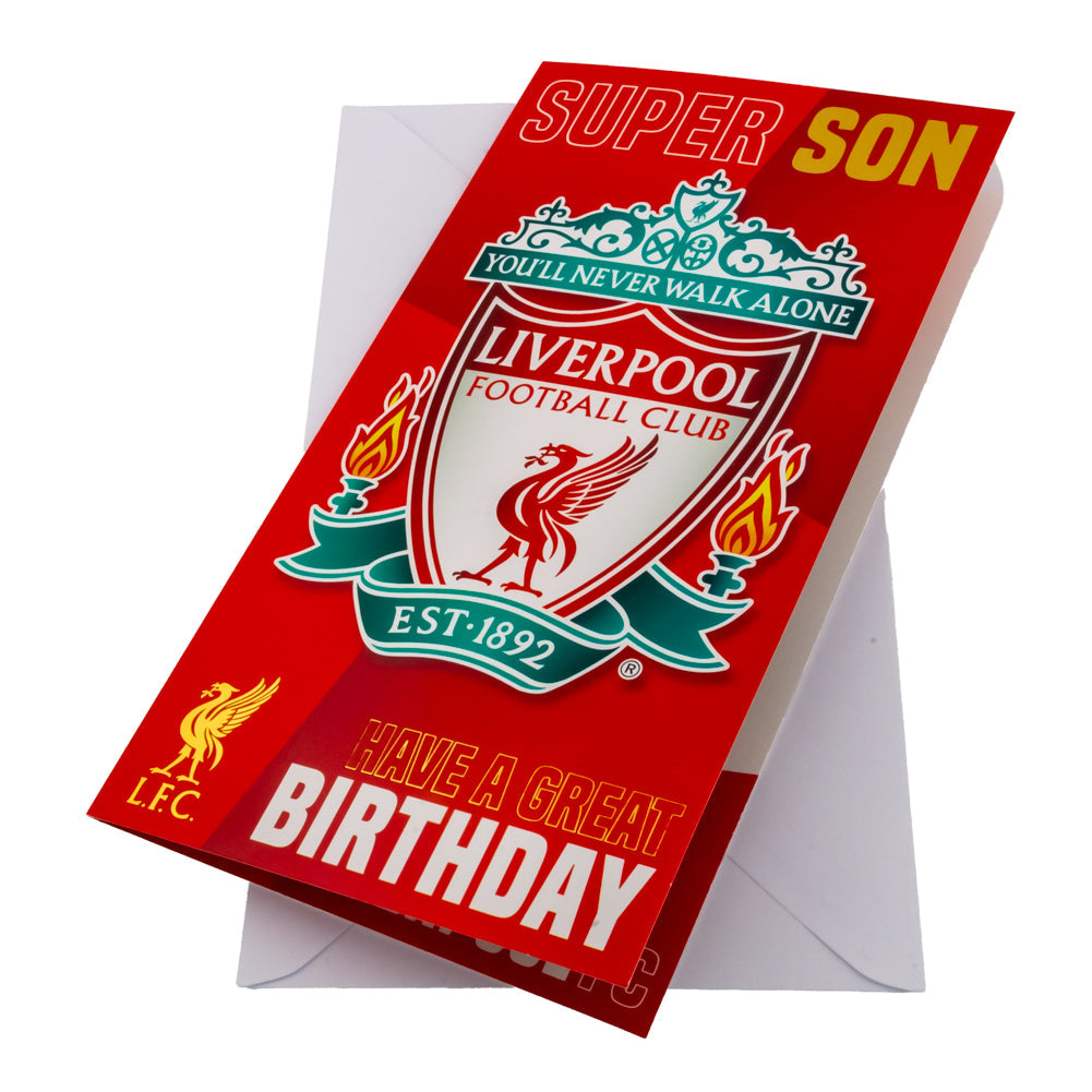 Liverpool FC Super Son Birthday Card: 1 - Greeting Cards By Liverpool